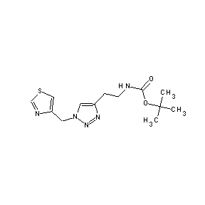 SBB051573 (tert-butoxy)-N-{2-[1-(1,3-thiazol-4-ylmethyl)(1,2,3-triazol-4-yl)]ethyl}carbo xamide