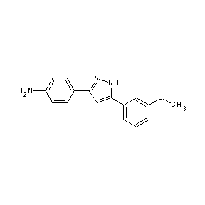 SBB051631 4-[5-(3-methoxyphenyl)-1H-1,2,4-triazol-3-yl]phenylamine