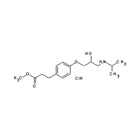SBB055181 methyl 3-(4-{2-hydroxy-3-[(methylethyl)amino]propoxy}phenyl)propanoate, chlori de