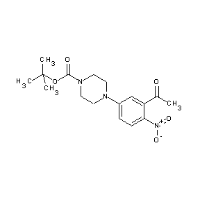SBB056118 tert-butyl 4-(3-acetyl-4-nitrophenyl)piperazinecarboxylate