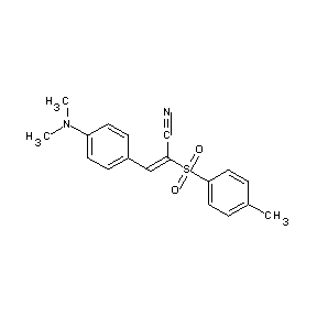 SBB062076 (2E)-3-[4-(dimethylamino)phenyl]-2-[(4-methylphenyl)sulfonyl]prop-2-enenitrile