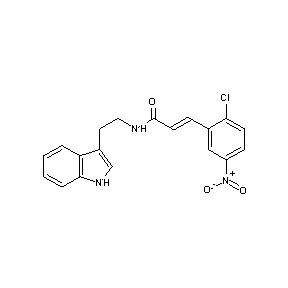 SBB062540 (2E)-3-(2-chloro-5-nitrophenyl)-N-(2-indol-3-ylethyl)prop-2-enamide