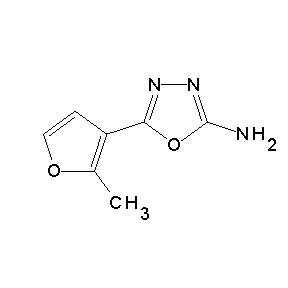 SBB072304 5-(2-methyl-3-furyl)-1,3,4-oxadiazole-2-ylamine