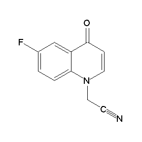 SBB074217 2-(6-fluoro-4-oxohydroquinolyl)ethanenitrile