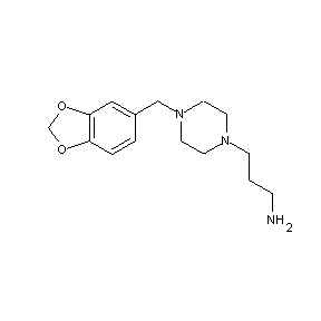 SBB074338 3-[4-(2H-benzo[3,4-d]1,3-dioxolen-5-ylmethyl)piperazinyl]propylamine