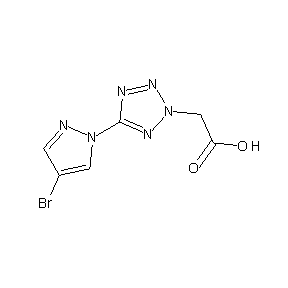 SBB074349 2-[5-(4-bromopyrazolyl)-1,2,3,4-tetraazol-2-yl]acetic acid