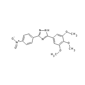SBB074357 1,2,3-trimethoxy-5-[3-(4-nitrophenyl)(1H-1,2,4-triazol-5-yl)]benzene