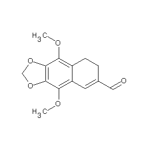 SBB074383 4,9-dimethoxy-5,6-dihydro-2H-naphtho[2,3-d]1,3-dioxolene-7-carbaldehyde