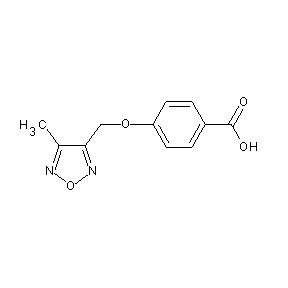 SBB076116 4-[(4-methyl-1,2,5-oxadiazol-3-yl)methoxy]benzoic acid