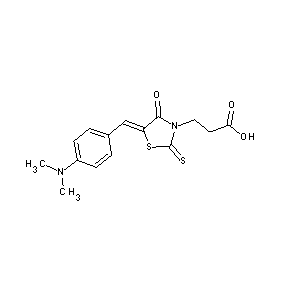 SBB076181 3-(5-{[4-(dimethylamino)phenyl]methylene}-4-oxo-2-thioxo-1,3-thiazolidin-3-yl) propanoic acid