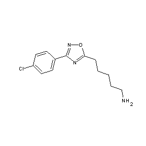 SBB076687 5-[3-(4-chlorophenyl)-1,2,4-oxadiazol-5-yl]pentylamine
