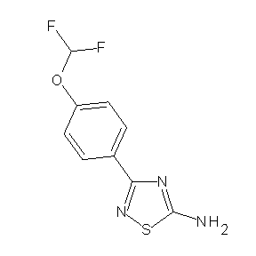 SBB076844 3-[4-(difluoromethoxy)phenyl]-1,2,4-thiadiazole-5-ylamine