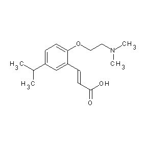SBB077500 (2E)-3-{2-[2-(dimethylamino)ethoxy]-5-(methylethyl)phenyl}prop-2-enoic acid