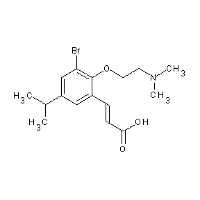 SBB077503 (2E)-3-{2-[2-(dimethylamino)ethoxy]-3-bromo-5-(methylethyl)phenyl}prop-2-enoic acid