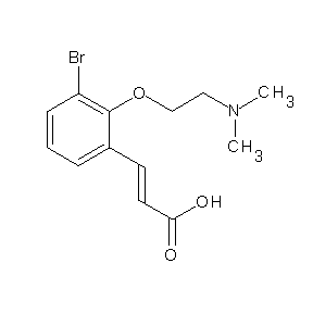 SBB077512 (2E)-3-{2-[2-(dimethylamino)ethoxy]-3-bromophenyl}prop-2-enoic acid