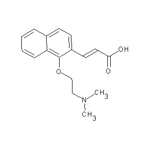 SBB077530 (2E)-3-{1-[2-(dimethylamino)ethoxy](2-naphthyl)}prop-2-enoic acid