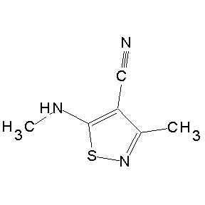 SBB078271 3-methyl-5-(methylamino)isothiazole-4-carbonitrile