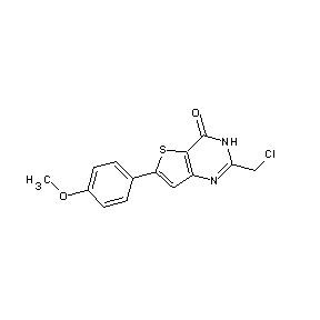 SBB078282 2-(chloromethyl)-6-(4-methoxyphenyl)-3-hydrothiopheno[3,2-d]pyrimidin-4-one
