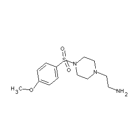 SBB079265 4-(2-aminoethyl)-1-[(4-methoxyphenyl)sulfonyl]piperazine
