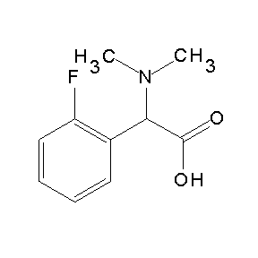 SBB079543 2-(dimethylamino)-2-(2-fluorophenyl)acetic acid