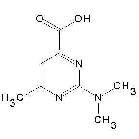 SBB079556 2-(dimethylamino)-6-methylpyrimidine-4-carboxylic acid