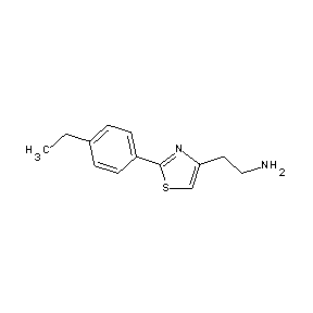 SBB079608 2-[2-(4-ethylphenyl)-1,3-thiazol-4-yl]ethylamine