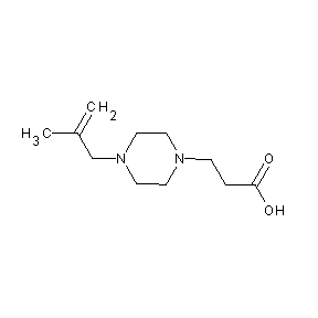 SBB079694 3-[4-(2-methylprop-2-enyl)piperazinyl]propanoic acid