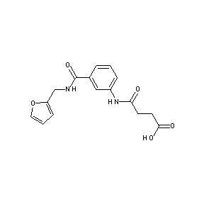 SBB080334 3-(N-{3-[N-(2-furylmethyl)carbamoyl]phenyl}carbamoyl)propanoic acid