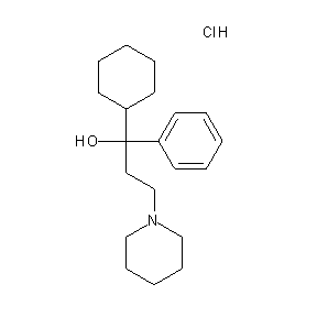 SBB080801 1-cyclohexyl-1-phenyl-3-piperidylpropan-1-ol, chloride