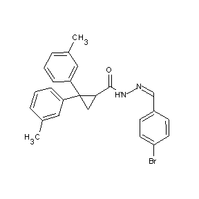 ST000002 N-[(1Z)-2-(4-bromophenyl)-1-azavinyl][2,2-bis(3-methylphenyl)cyclopropyl]carbo xamide