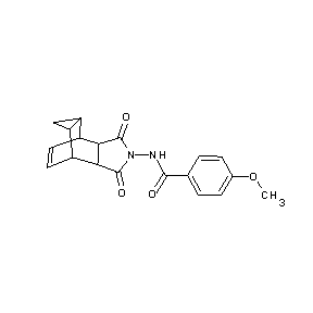 ST000007 N-(3,5-dioxo-4-azatetracyclo[5.3.2.0.0]dodec-11-en-4-yl)(4-methoxyp henyl)carboxamide