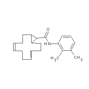ST000009 bicyclo[10.1.0]trideca-4,8-dien-13-yl-N-(2,3-dimethylphenyl)carboxamide