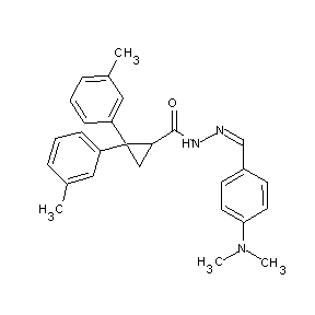 ST000010 N-{(1Z)-2-[4-(dimethylamino)phenyl]-1-azavinyl}[2,2-bis(3-methylphenyl)cyclopr opyl]carboxamide