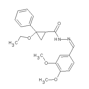 ST000012 N-[(1Z)-2-(3,4-dimethoxyphenyl)-1-azavinyl](2-ethoxy-2-phenylcyclopropyl)carbo xamide