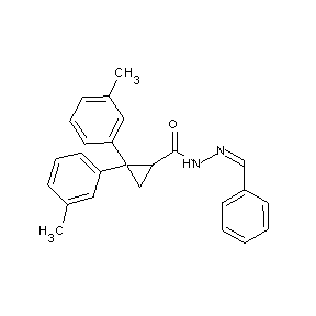 ST000013 N-((1Z)-2-phenyl-1-azavinyl)[2,2-bis(3-methylphenyl)cyclopropyl]carboxamide