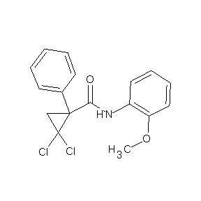 ST000014 (2,2-dichloro-1-phenylcyclopropyl)-N-(2-methoxyphenyl)carboxamide