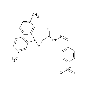 ST000016 N-[(1Z)-2-(4-nitrophenyl)-1-azavinyl][2,2-bis(3-methylphenyl)cyclopropyl]carbo xamide