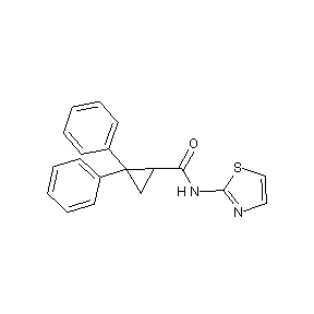 ST000021 (2,2-diphenylcyclopropyl)-N-(1,3-thiazol-2-yl)carboxamide