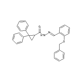 ST000028 N-{(1E)-2-[2-(phenylmethoxy)phenyl]-1-azavinyl}(2,2-diphenylcyclopropyl)carbox amide