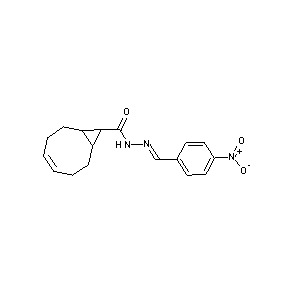 ST000034 N-[(1E)-2-(4-nitrophenyl)-1-azavinyl]bicyclo[6.1.0]non-4-en-9-ylcarboxamide