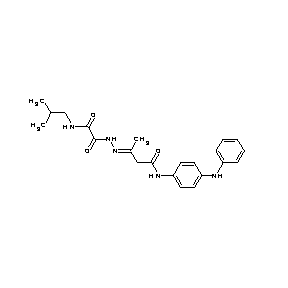 ST000040 N-((1E)-2-methyl-3-{N-[4-(phenylamino)phenyl]carbamoyl}-1-azaprop-1-enyl)-N'-( 2-methylpropyl)ethane-1,2-diamide