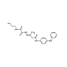 ST000041 N-((1E)-2-methyl-3-{N-[4-(phenylamino)phenyl]carbamoyl}-1-azaprop-1-enyl)-N'-( 2-hydroxyethyl)ethane-1,2-diamide