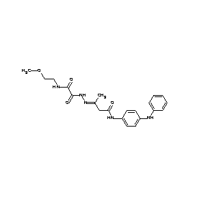ST000042 N-((1E)-2-methyl-3-{N-[4-(phenylamino)phenyl]carbamoyl}-1-azaprop-1-enyl)-N'-( 2-methoxyethyl)ethane-1,2-diamide