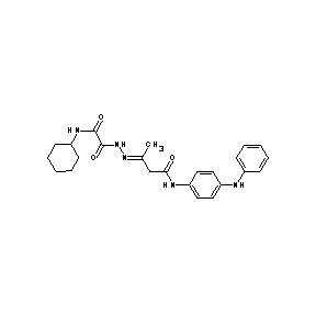 ST000044 N-((1E)-2-methyl-3-{N-[4-(phenylamino)phenyl]carbamoyl}-1-azaprop-1-enyl)-N'-c yclohexylethane-1,2-diamide