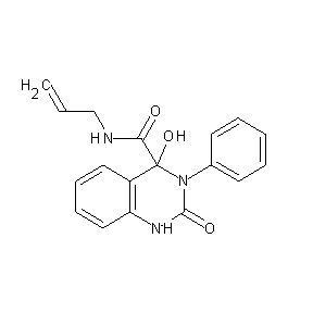 ST000049 (4-hydroxy-2-oxo-3-phenyl(1,3,4-trihydroquinazolin-4-yl))-N-prop-2-enylcarboxa mide