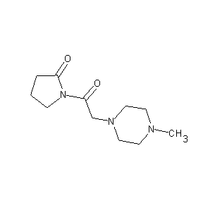 ST000054 1-[2-(4-methylpiperazinyl)acetyl]pyrrolidin-2-one