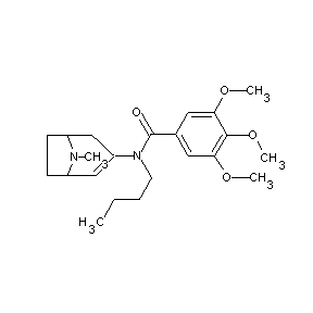 ST000055 N-butyl-N-(8-methyl-8-azabicyclo[3.2.1]oct-2-en-3-yl)(3,4,5-trimethoxyphenyl)c arboxamide