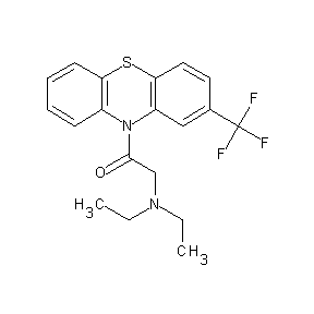 ST000063 2-(diethylamino)-1-[2-(trifluoromethyl)phenothiazin-10-yl]ethan-1-one