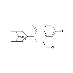 ST000066 N-butyl(4-chlorophenyl)-N-(8-methyl-8-azabicyclo[3.2.1]oct-2-en-3-yl)carboxami de