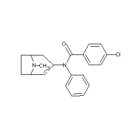 ST000074 (4-chlorophenyl)-N-(8-methyl-8-azabicyclo[3.2.1]oct-2-en-3-yl)-N-benzamide